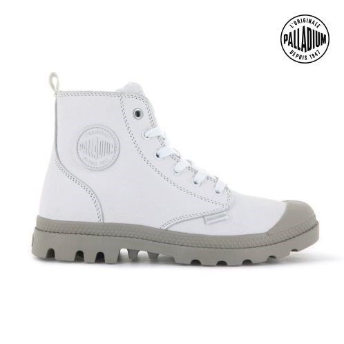 Palladium Pampa Hi Zip SL Laarzen Dames Wit | NL 30TKIML